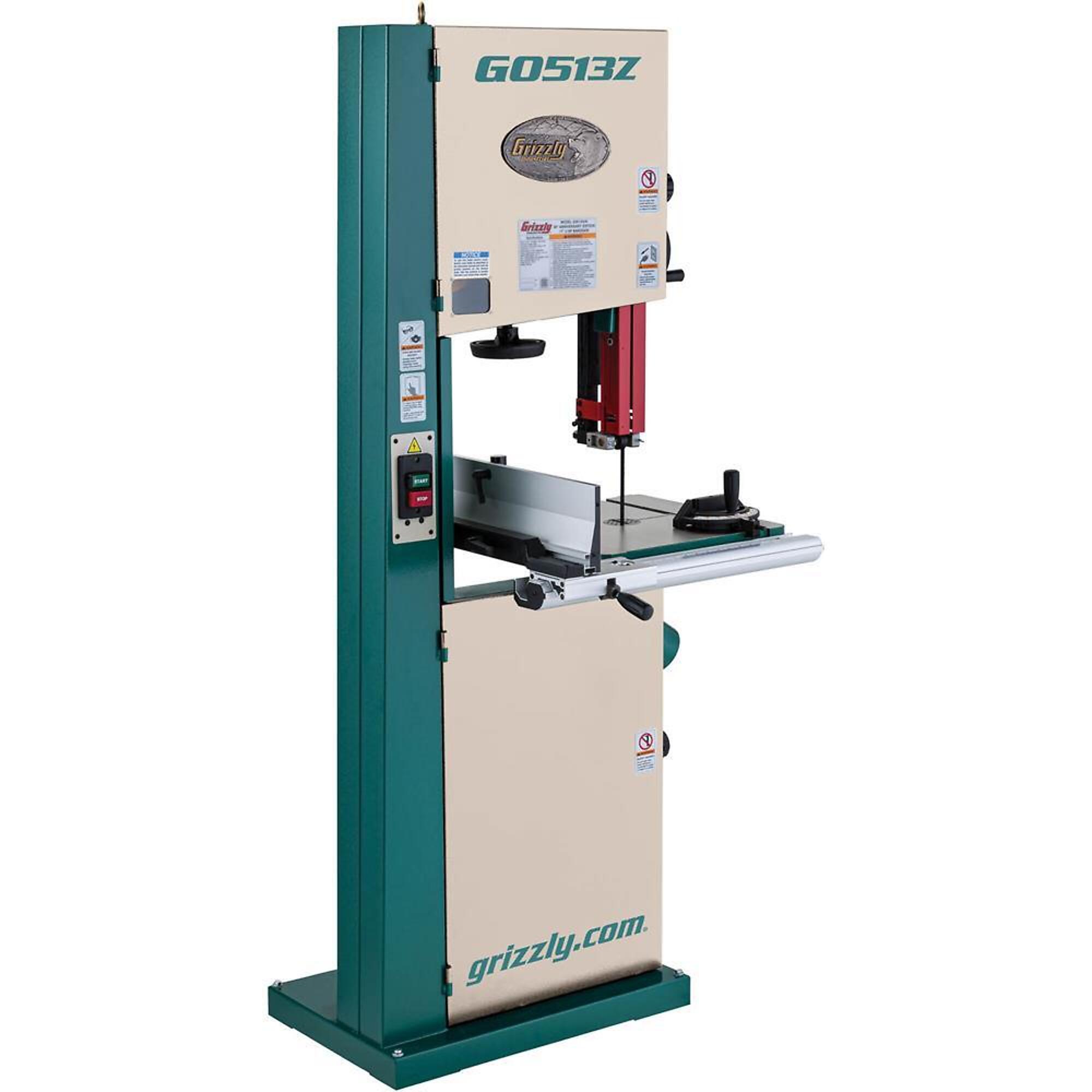 Grizzly G0513Z - 17" 2 HP Bandsaw w/ Resaw Fence & Bar